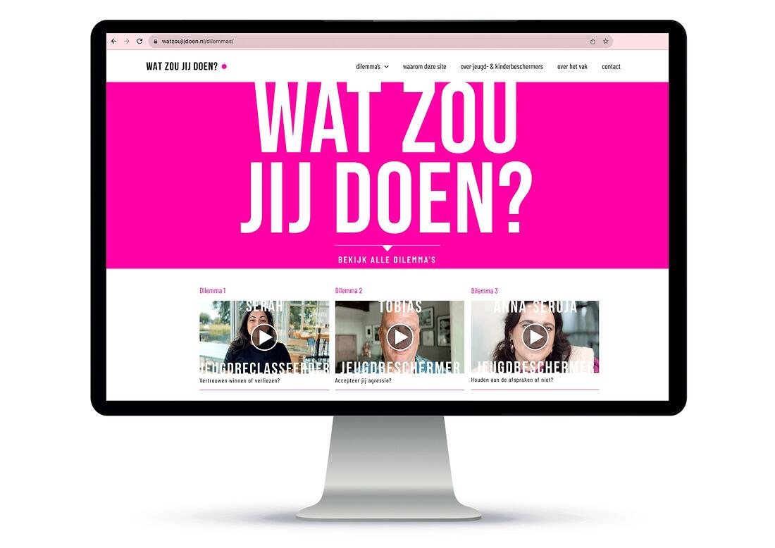 Website Wat zou jij doen campagne Jeugdzorg