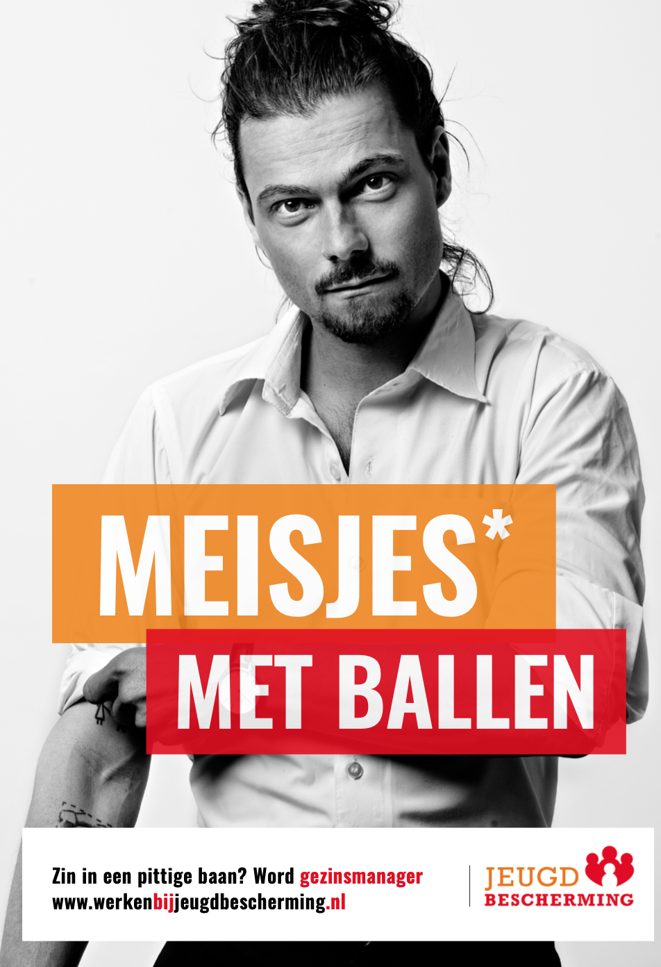 Arbeidsmarkt campagne Jeugdbescherming Amsterdam - meisjes met ballen
